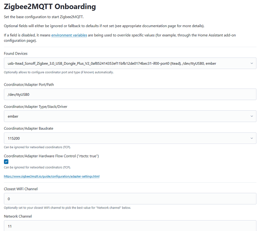 Zigbee2MQTT Setup - Stuck at Onboarding - Zigbee - Home Assistant Community