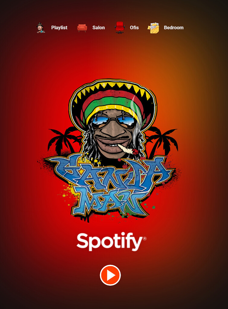 Minimalist Spotify Card for Home Assistant with Room Presence and