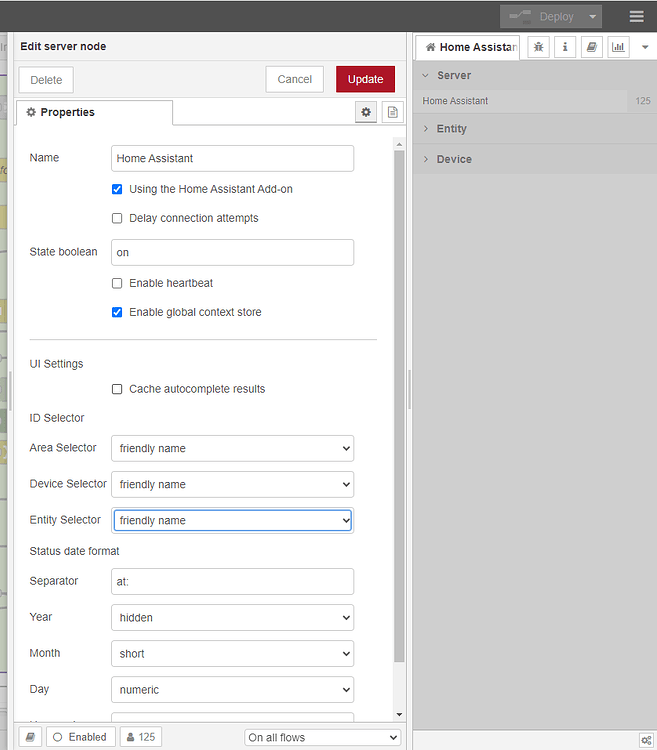 Node-red add-on is not pre-configured and does not see entities - Node ...