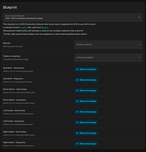 ZHA - IKEA five button remote for scene