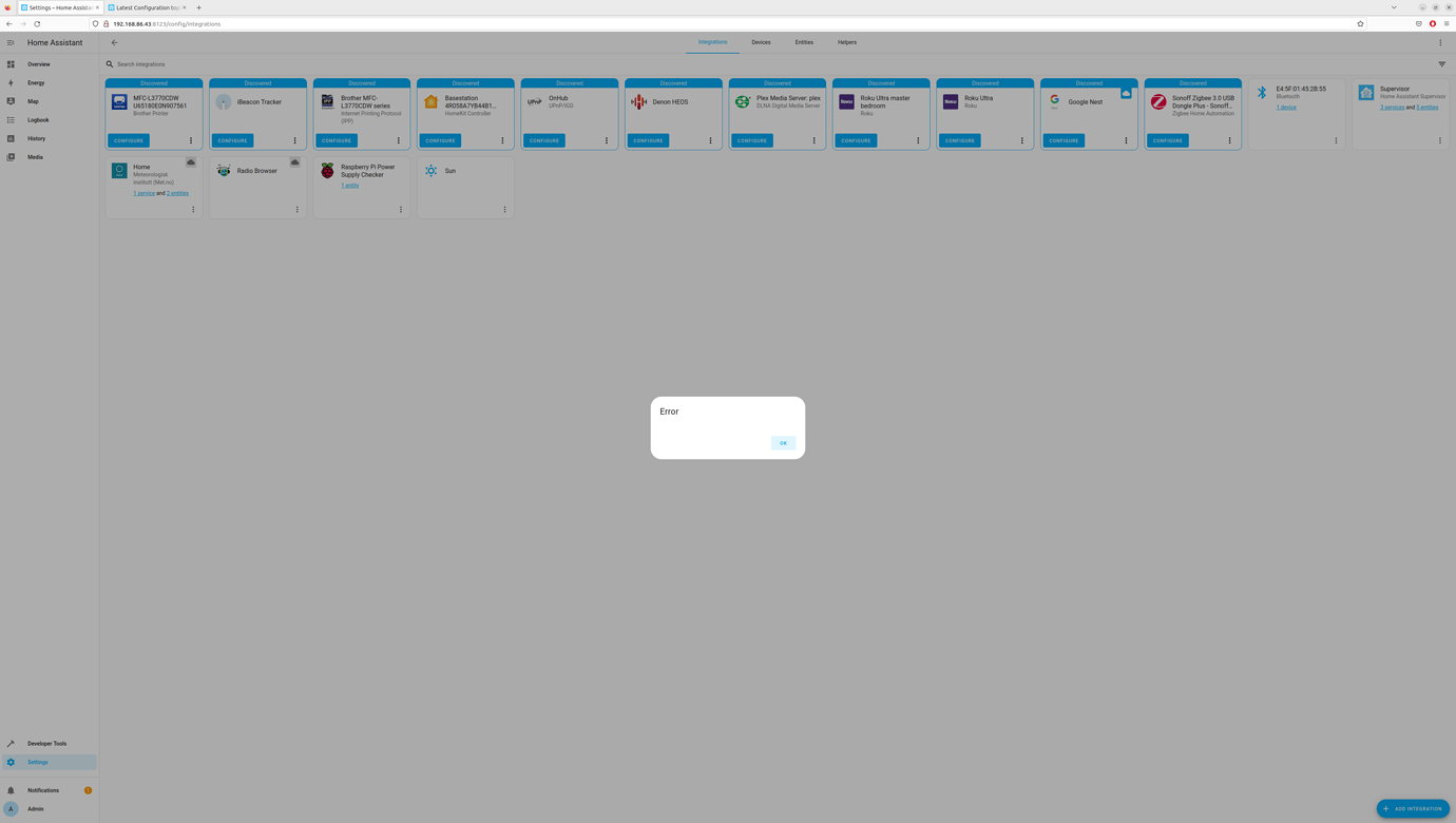 Sonoff USB Zigbee 3.0 dongle configuration error - Configuration - Home ...