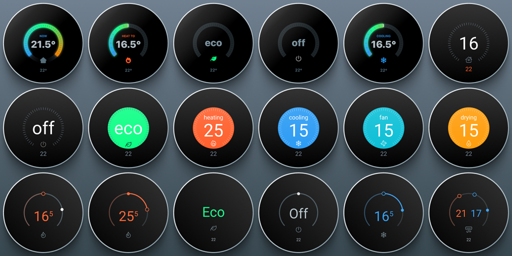 esphome-nest-thermostat-clone-on-cheap-rotary-display-share-your