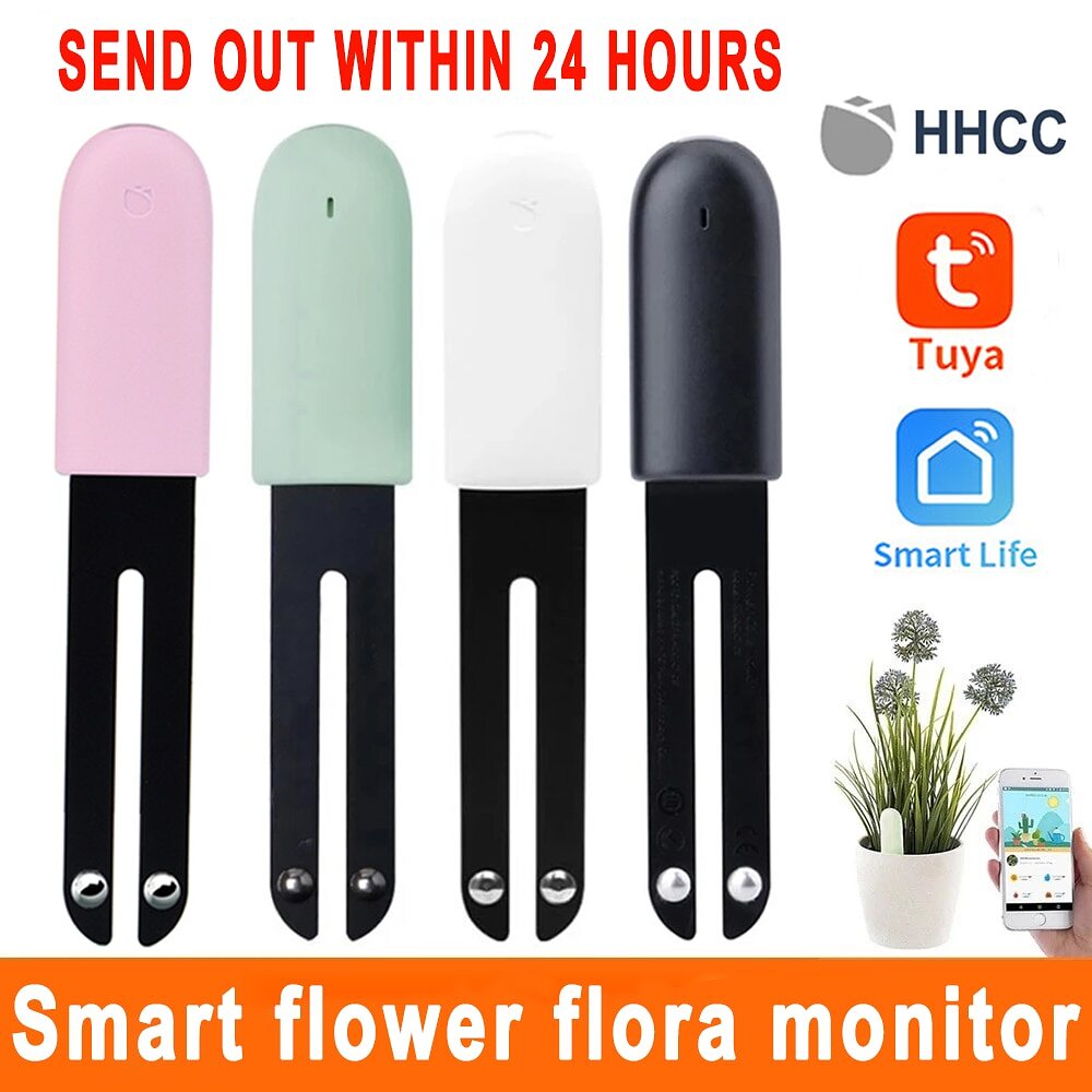 Zigbee flower and plant sensors for soil moisture + light + temperature