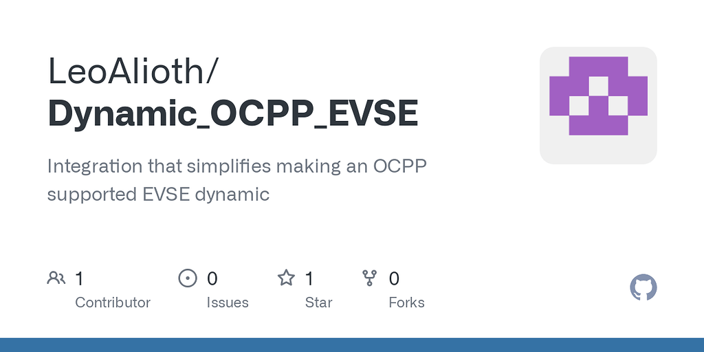 Dynamic OCPP EVSE - Third party integrations - Home Assistant Community