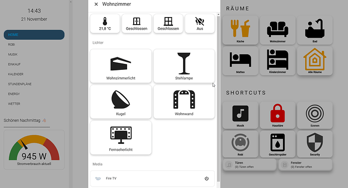 Homecard PopUp – Home Assistant