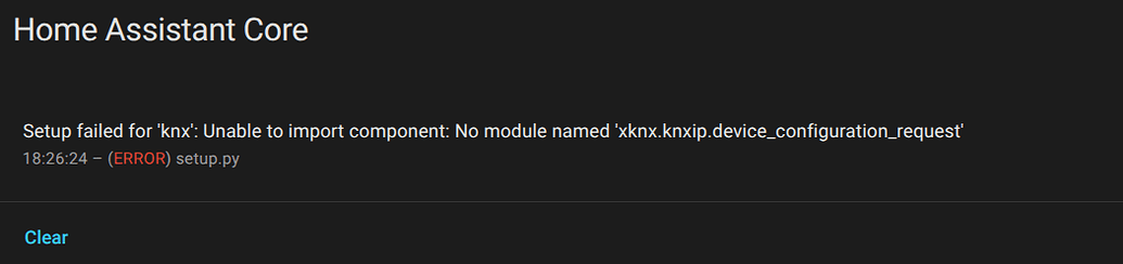 KNX integration fails with update 2026.1.x - Third party integrations ...