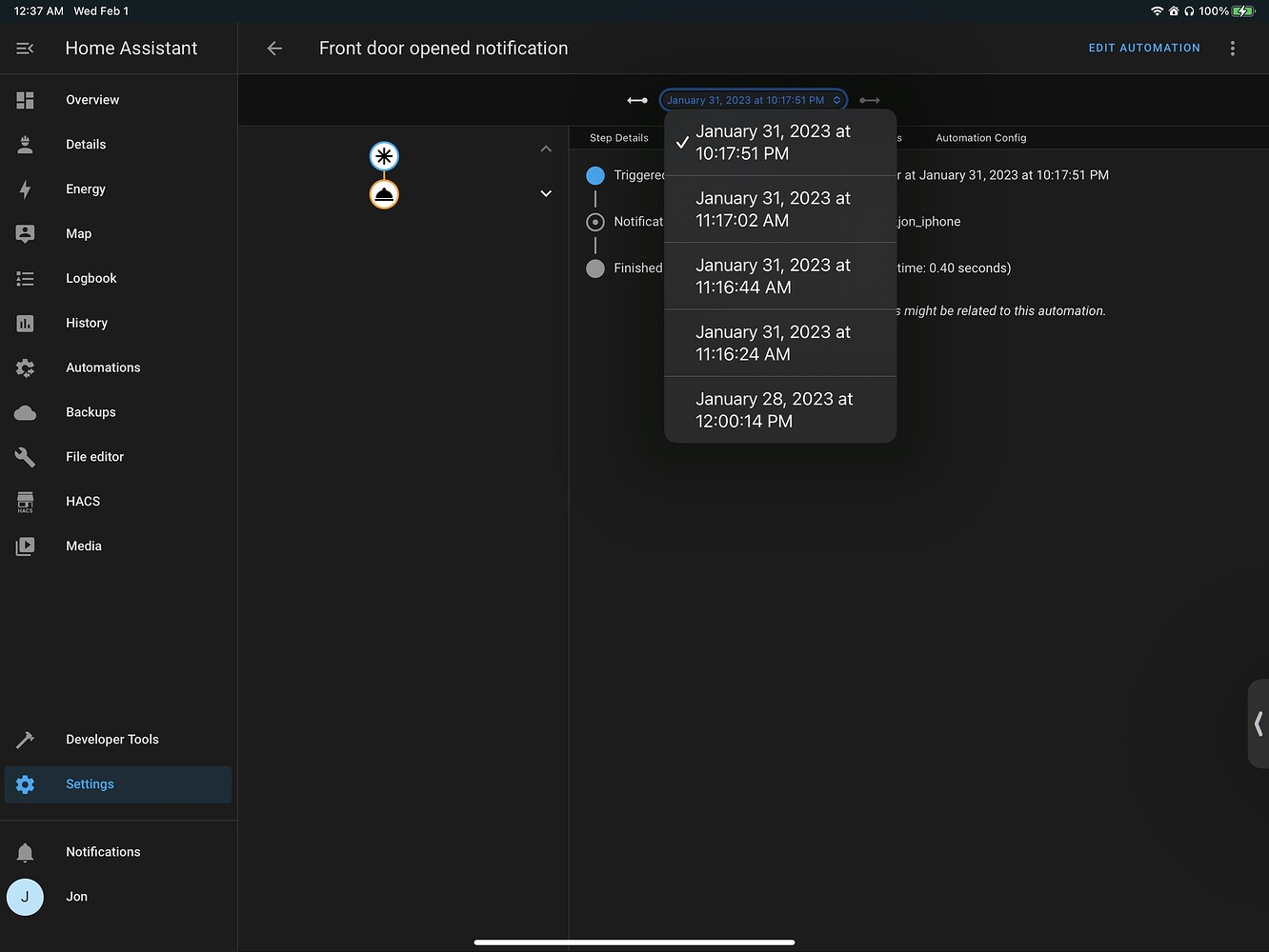 Logbook missing generic_thermostat entry Configuration Home