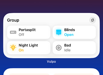 Group Widget (4 entities)