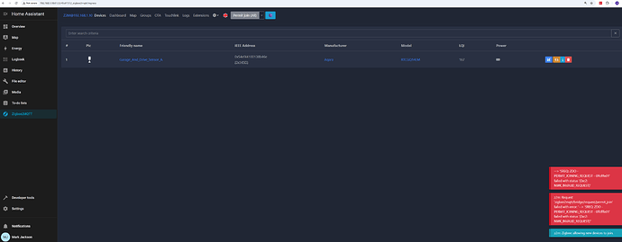 Zigbee2MQTT Permit join error - Zigbee - Home Assistant Community