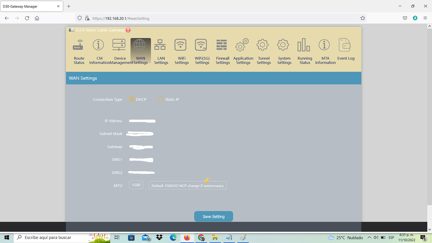 Modem Configuration Configuration Home Assistant Community
