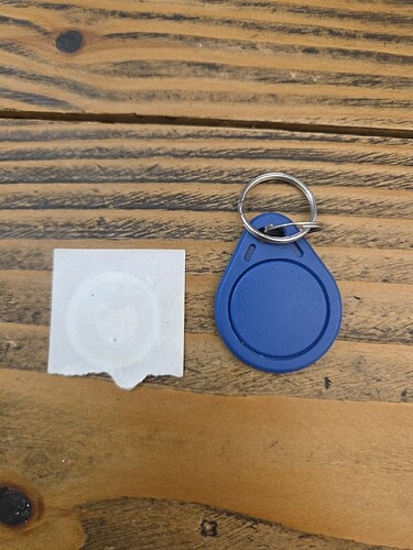 NFC fob and sticker tag included