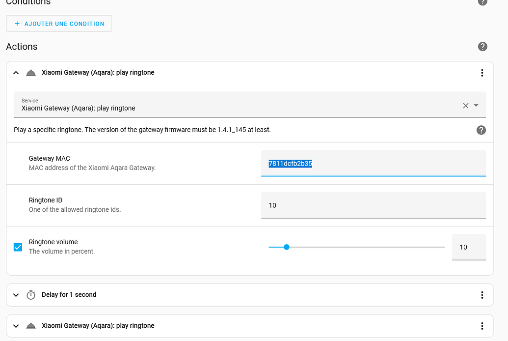 Triggering Prerecorded Dog Barking Sound - Third party integrations