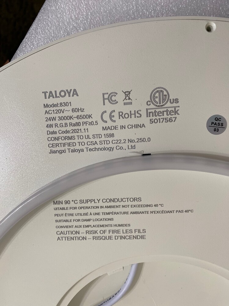 Tuya Ceiling Light ESPHome Conversion - Hardware - Home Assistant Community