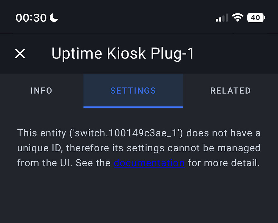 Why the hell can I give an entity a unique id from its ui Month of