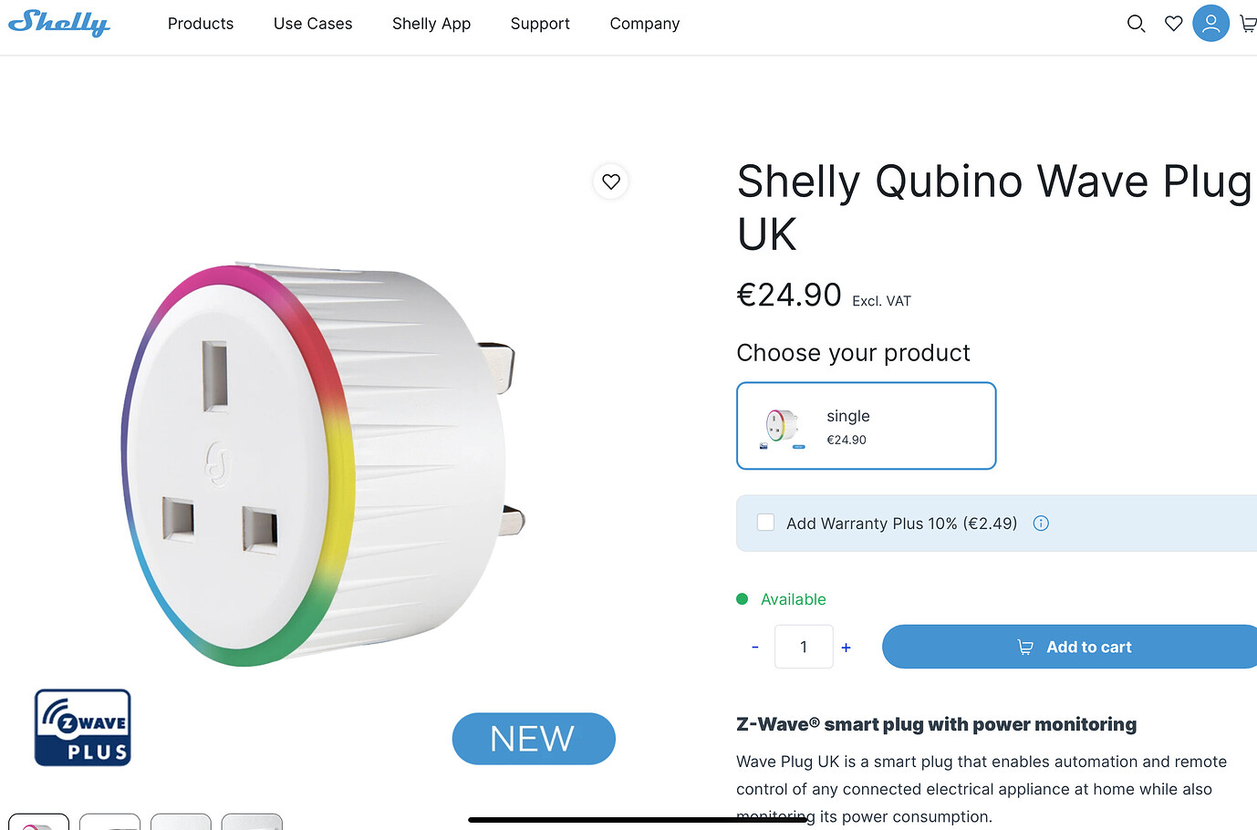 New Shelly Zwave plug UK - Z-Wave - Home Assistant Community