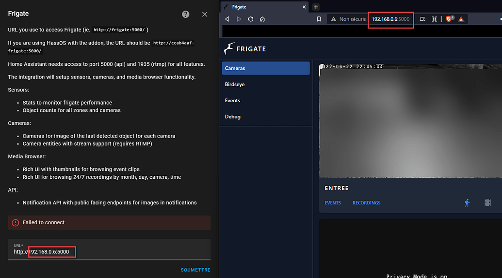  Unable To Connect To Frigate When Installing Frigate Integration