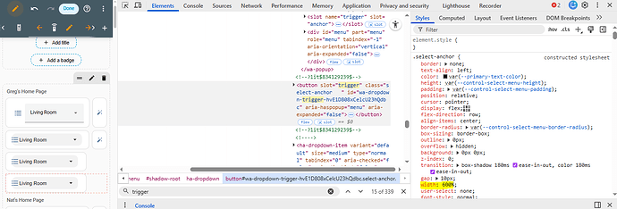 dropdown width v3