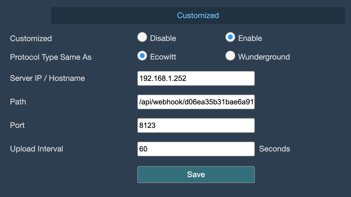 ECOWITT Weatherstation integration for Home Assistant Configuration Home Assistant Community