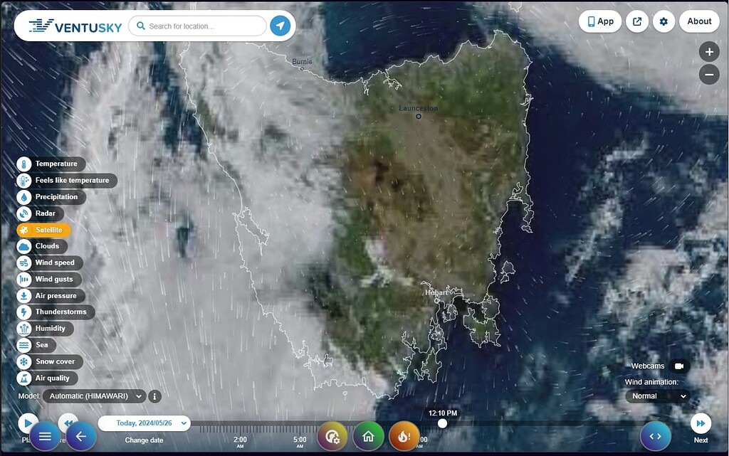 Ventusky (Weather Map Display, Windy Replacement) Conditionally Change ...