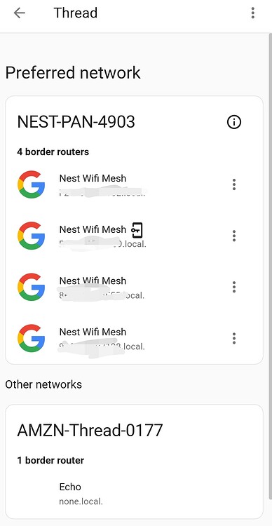 Google wifi pro wifi as thread/matter router on HA ( not using sky ...