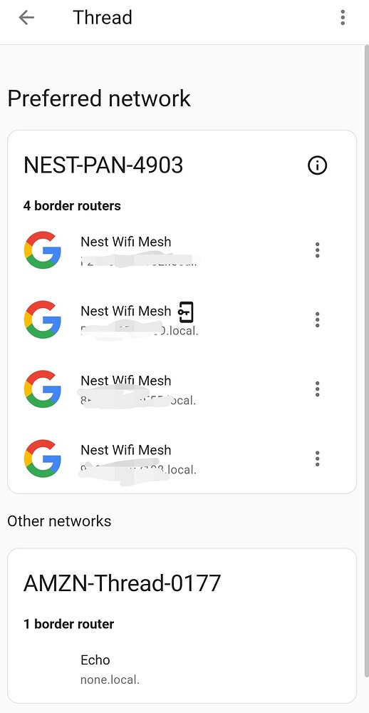 Google wifi pro wifi as thread/matter router on HA ( not using sky ...