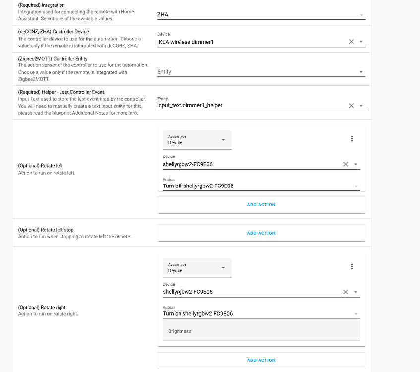 🎮 ZHA, deCONZ, Zigbee2MQTT Ikea ICTCG1 TRADFRI wireless dimmer Universal blueprint all