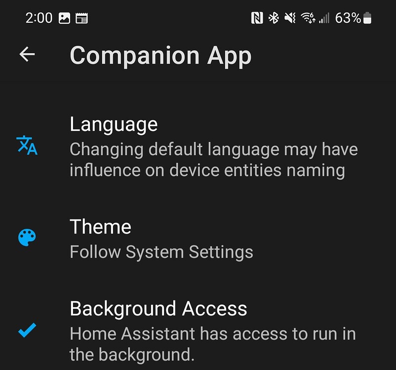 Device tracker not working on Android phone automation Home