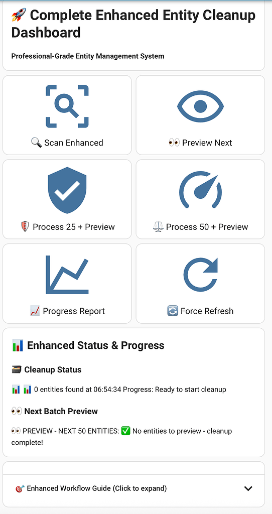 Orphaned Entity Cleanup Helper Dashboard - Dashboards & Frontend - Home ...