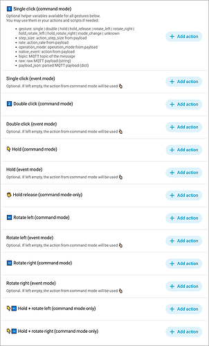 Knob gestures to your Actions