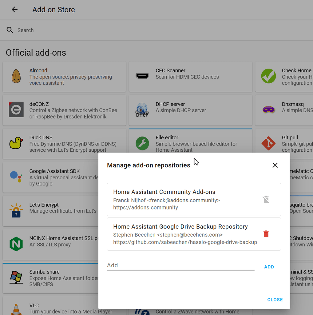Help Installing Home Assistant Google Drive Backup Repository help Home Assistant Community