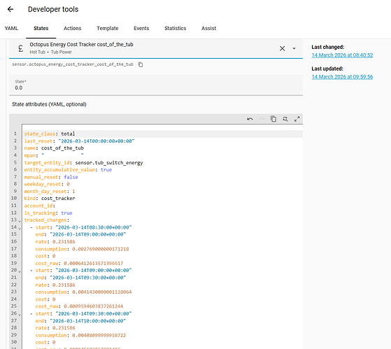 entity object shown in YAML format