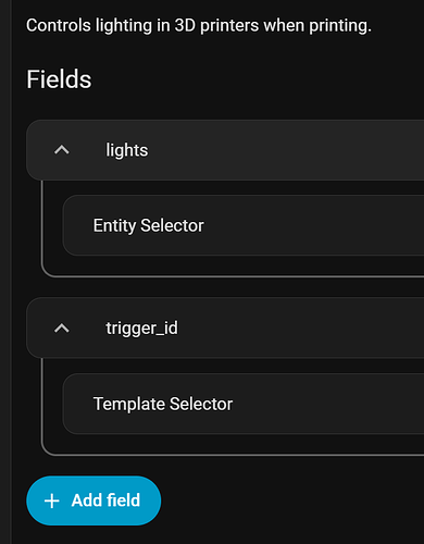 Fields in a script