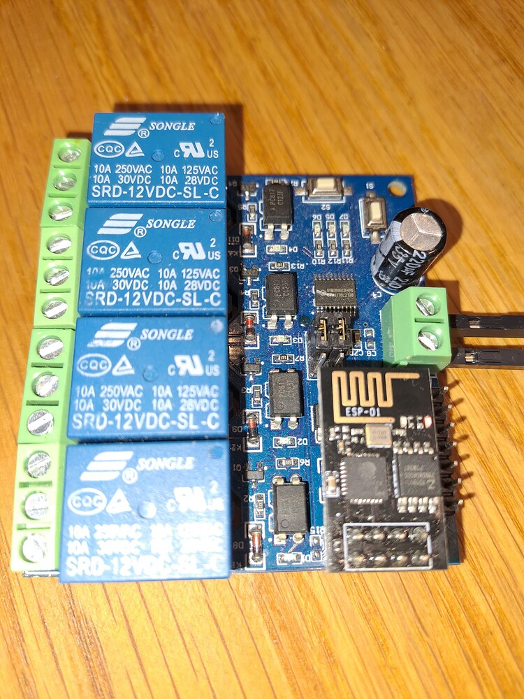 4 channel Relay ESP8266 Wifi board WORKING with esphome ESPHome