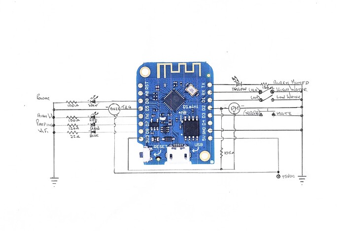 Sump Pump High Water Alarm Schematic