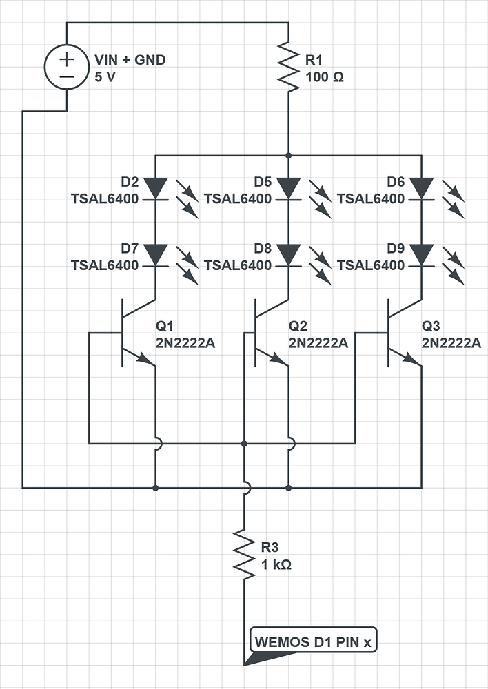 Multiple IR LEDs on different pins sending the same commands - ESPHome ...