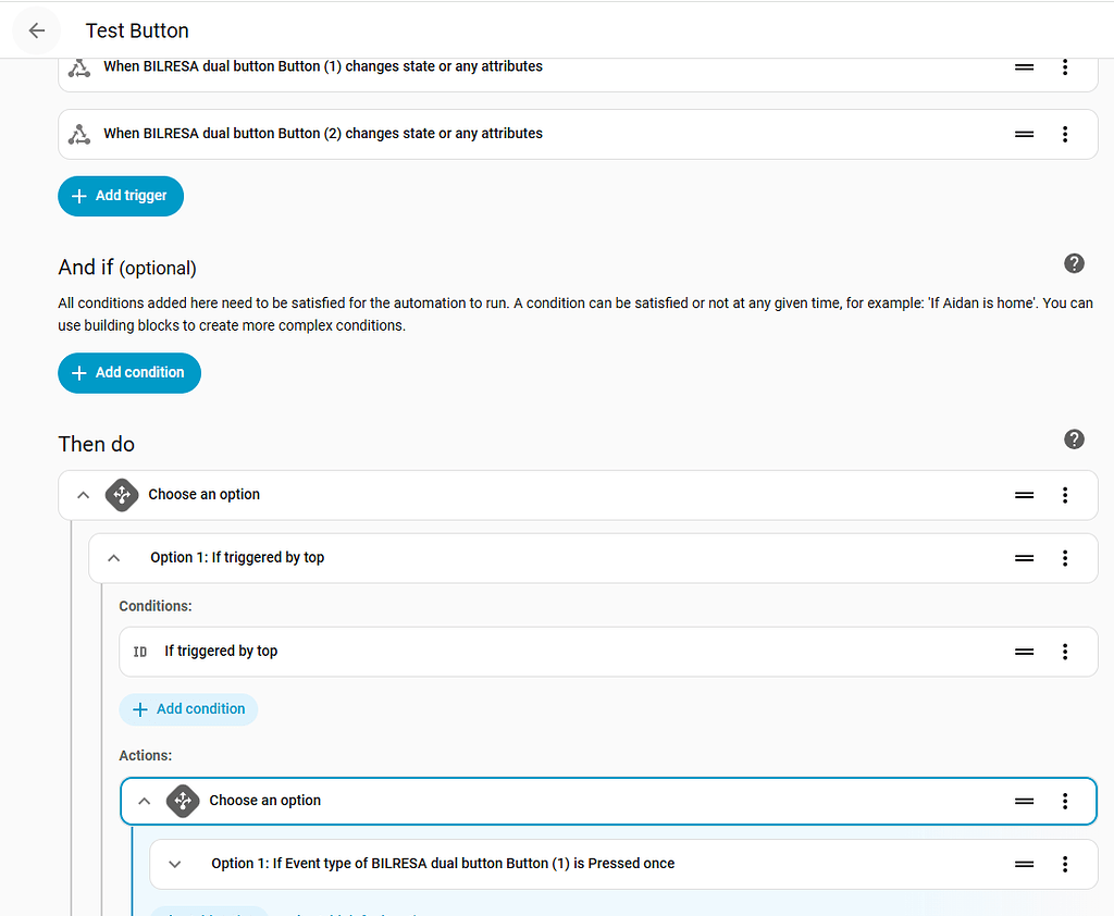 Cannot figure out how to correctly automate buttons on Matter over ...