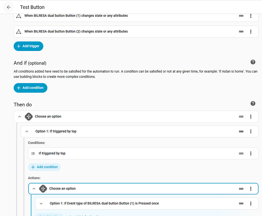 Cannot figure out how to correctly automate buttons on Matter over ...