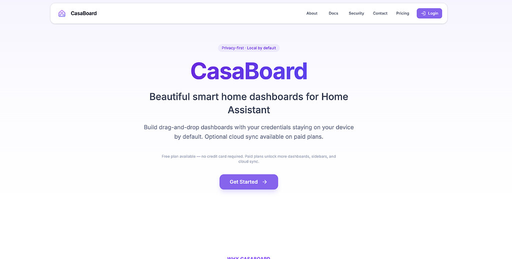 CasaBoard - drag and drop dashboard builder, privacy-first, themes, components, sidebars, and more