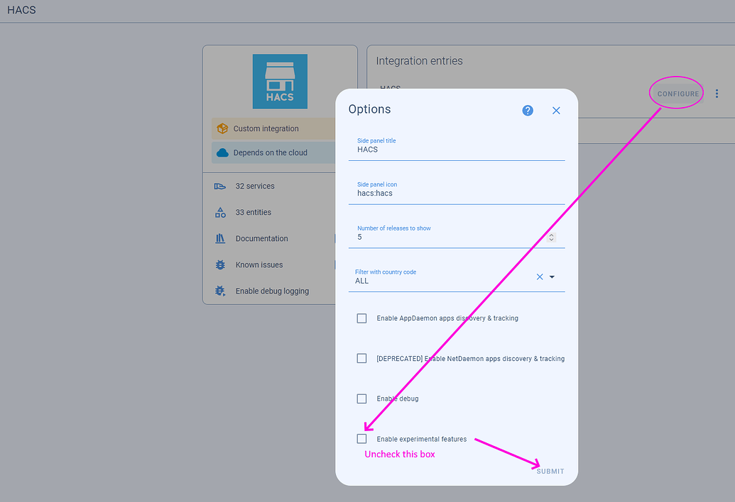 HACS not opening correctly - Third party integrations - Home Assistant ...