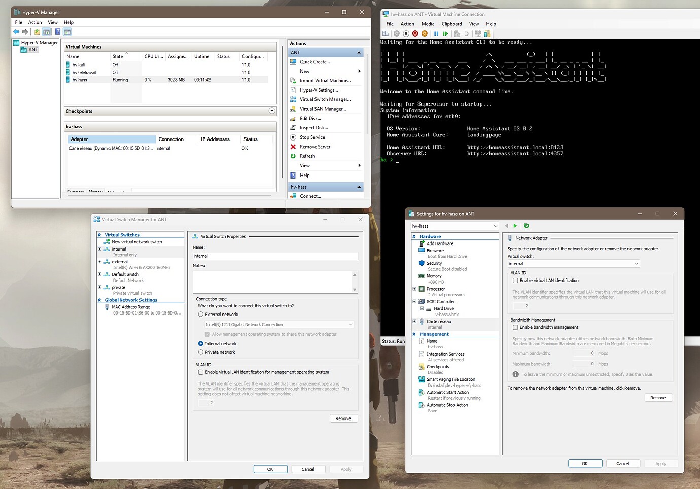 Hypervinstall no ip? Installation Home Assistant Community