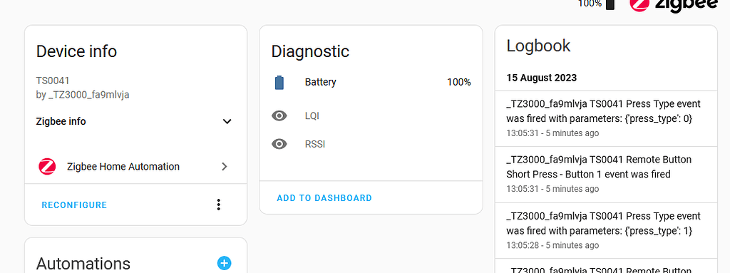 No Buttons - Zigbee - Home Assistant Community