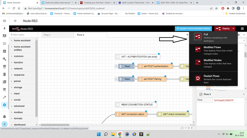 Node-red how do I save a flow - Node-RED - Home Assistant Community
