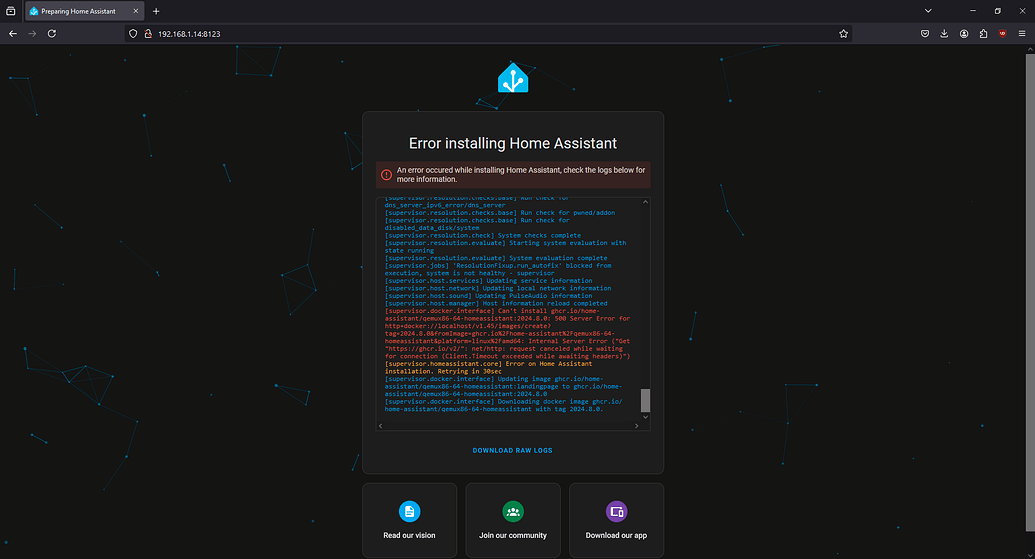 Home Assistant Os install not working - Home Assistant OS - Home ...