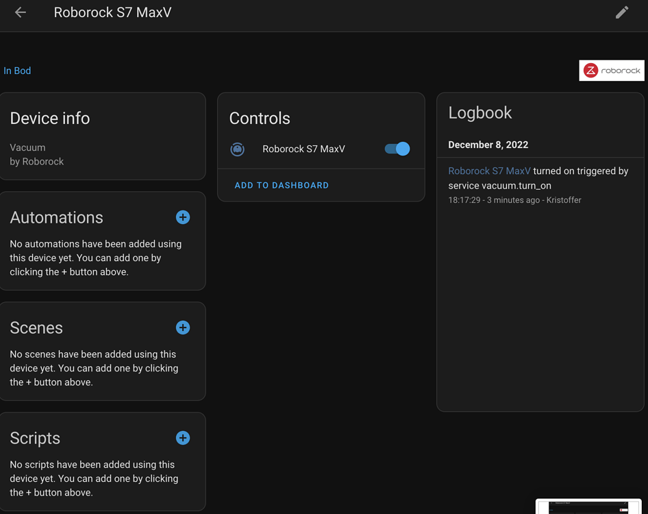 Roborock S7MaxV - HA Integration - Configuration - Home Assistant Community