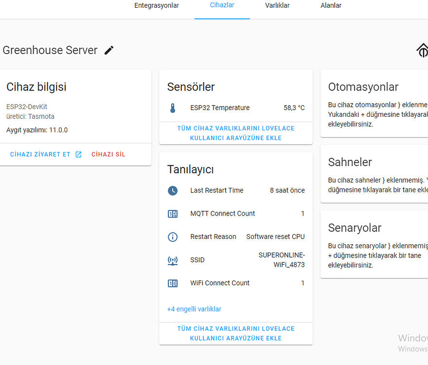 Tasmota variables couldn't visible on home assistant - Configuration ...