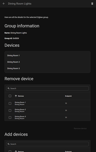 Zigbee group configurator