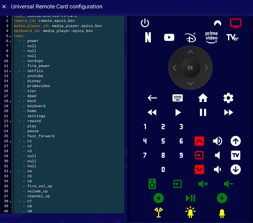 Understanding how to add custom button to Universal Remote Card - Page ...