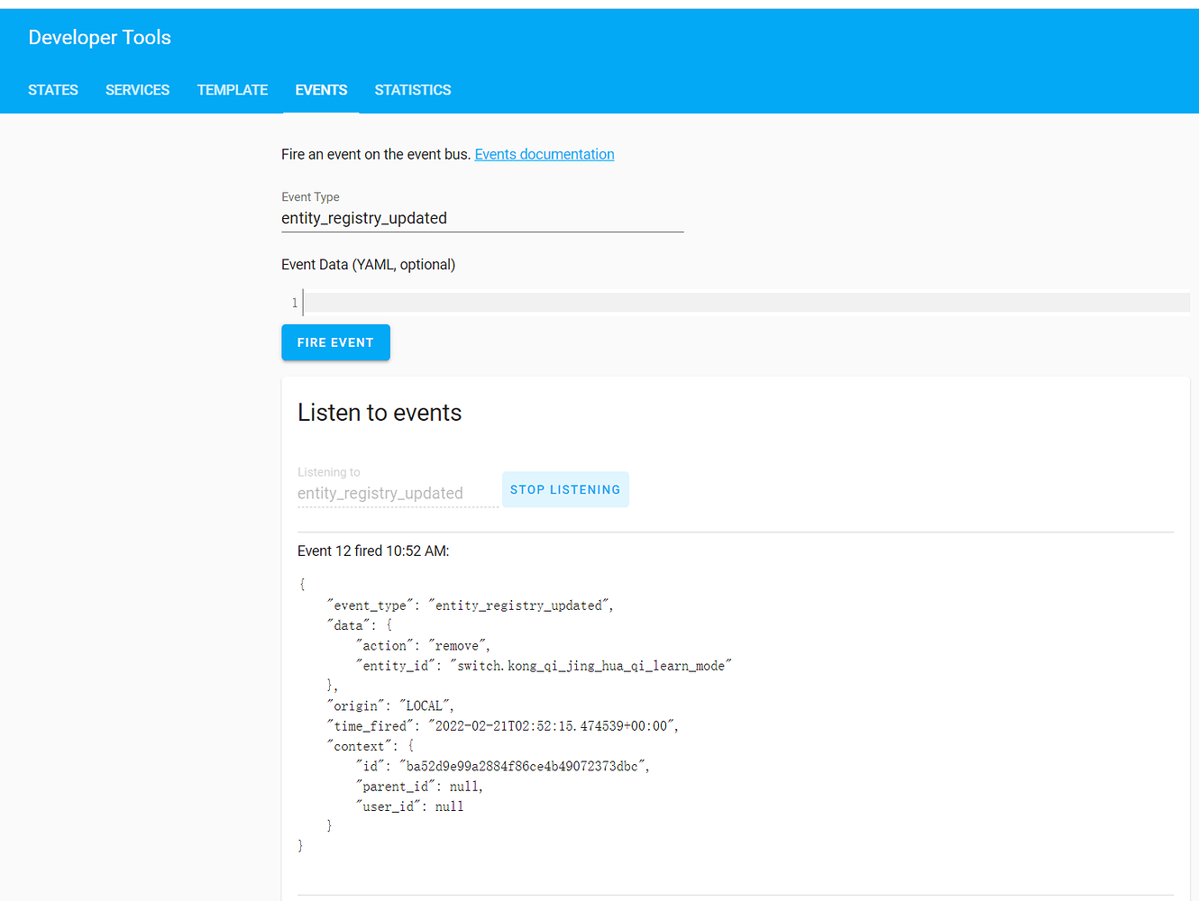 Failed To Trigger Automation With Event Automation Home Assistant 