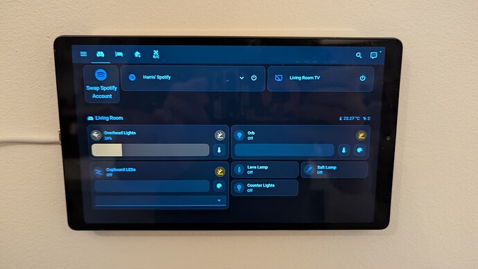 The dashboard in action