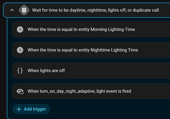 "Wait for Trigger" action